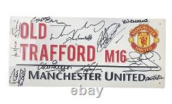 Legends Hand Signed Manchester United Street Sign Old Trafford Rooney Ince + Coa
