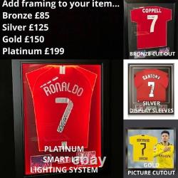 Leny Yoro Manchester United Signed 25/26 Away Football Shirt COA
