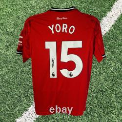 Leny Yoro Signed Manchester United 2025-26 Football Shirt COA