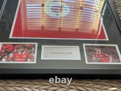 Lisandro Martinez Hand Signed Manchester United Football Shirt Framed