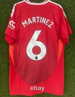 Lisandro Martinez Signed Manchester United 24/25 Shirt Comes With a COA