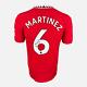 Lisandro Martinez Signed Manchester United Shirt 2022-23 Home 6