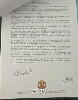 Luke Chadwick Official FA Player Registration Signed Contract Manchester United
