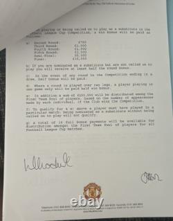Luke Chadwick Official FA Player Registration Signed Contract Manchester United