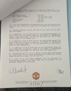Luke Chadwick Official FA Player Registration Signed Contract Manchester United