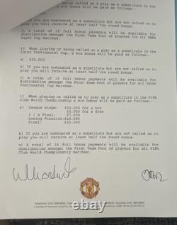Luke Chadwick Official FA Player Registration Signed Contract Manchester United