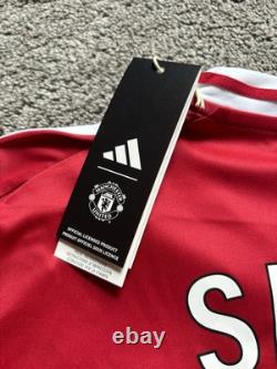 Luke Shaw #23 Hand Signed Manchester United Home Football Shirt with Photo Proof