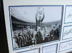 MANCHESTER CITY 1969 FA Cup Winners Framed SIGNED Display COA Book Young Booth