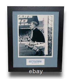 MANCHESTER CITY Bert Trautmann Framed SIGNED Autograph Photo Display + COA PROOF