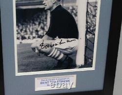 MANCHESTER CITY Bert Trautmann Framed SIGNED Autograph Photo Display + COA PROOF