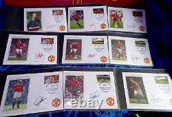 MANCHESTER UNITED 1999 Treble Winners Signed Covers x18 + BONUS MUFC Binder