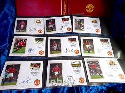 MANCHESTER UNITED 1999 Treble Winners Signed Covers x18 + BONUS MUFC Binder