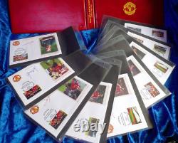 MANCHESTER UNITED 1999 Treble Winners Signed Covers x18 + BONUS MUFC Binder