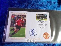 MANCHESTER UNITED 1999 Treble Winners Signed Covers x18 + BONUS MUFC Binder