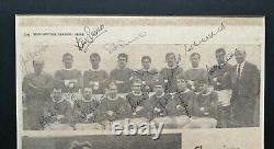 MANCHESTER UNITED CHAMPIONS 1965 SIGNED 12x10 PICTURE x 13 INC, BRENNAN RARE COA