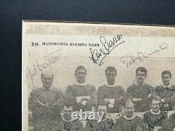 MANCHESTER UNITED CHAMPIONS 1965 SIGNED 12x10 PICTURE x 13 INC, BRENNAN RARE COA