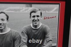 MANCHESTER UNITED Framed Pat Crerand SIGNED Autograph Photo Mount Display + COA