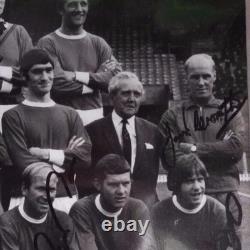 MANCHESTER UNITED Signed PHOTO 16 x 12 1968 EUROPEAN CUP FINAL SQUAD 12 Stars
