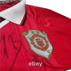 MANCHESTER UNITED UMBRO 1999 Champions League Winners Shirt Signed Autograph