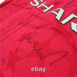 MANCHESTER UNITED UMBRO 1999 Champions League Winners Shirt Signed Autograph