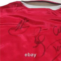 MANCHESTER UNITED UMBRO 1999 Champions League Winners Shirt Signed Autograph