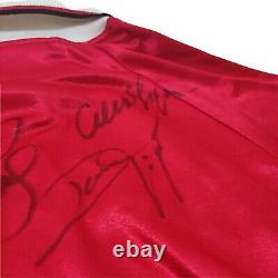 MANCHESTER UNITED UMBRO 1999 Champions League Winners Shirt Signed Autograph