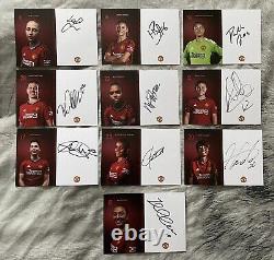 MANCHESTER UNITED WOMEN SET X10 SIGNED CLUBCARD CLUB CARD AUTOGRAPHED Zelem ++