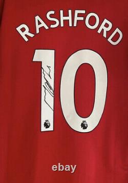 MARCUS RASHFORD Signed Manchester United Football 21/22 Shirt PROOF U