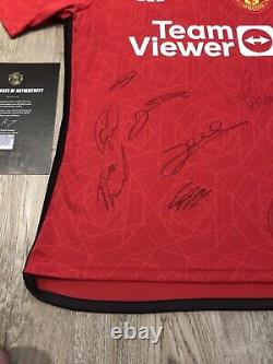 MU033727 MUFC Official COA Manchester United 2023-2024 Squad Signed Shirt