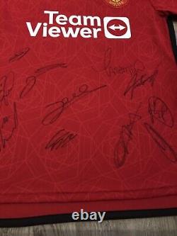 MU033727 MUFC Official COA Manchester United 2023-2024 Squad Signed Shirt