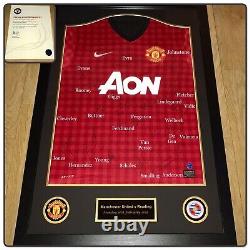 MUFC Certified Framed Ferguson's 2012-2013 Squad Signed Manchester United Shirt