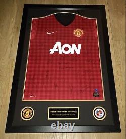 MUFC Certified Framed Ferguson's 2012-2013 Squad Signed Manchester United Shirt