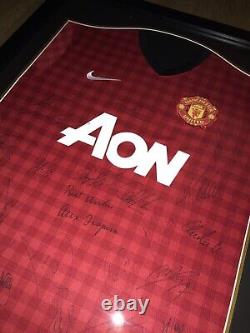 MUFC Certified Framed Ferguson's 2012-2013 Squad Signed Manchester United Shirt