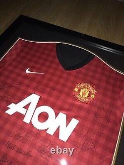 MUFC Certified Framed Ferguson's 2012-2013 Squad Signed Manchester United Shirt