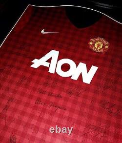 MUFC Certified Framed Ferguson's 2012-2013 Squad Signed Manchester United Shirt