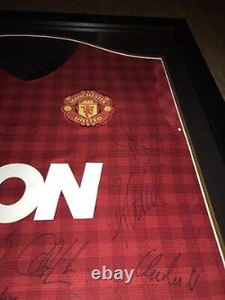 MUFC Certified Framed Ferguson's 2012-2013 Squad Signed Manchester United Shirt