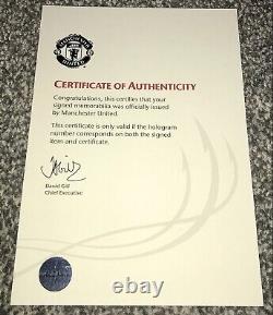 MUFC Hologram COA 2012-2013 Manchester United Squad Signed Ball x16 Inc. Rooney