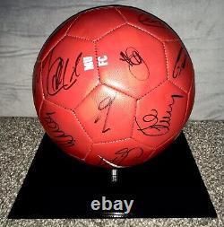 MUFC Hologram COA 2012-2013 Manchester United Squad Signed Ball x16 Inc. Rooney