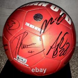 MUFC Hologram COA 2012-2013 Manchester United Squad Signed Ball x16 Inc. Rooney