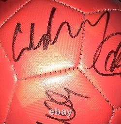 MUFC Hologram COA 2012-2013 Manchester United Squad Signed Ball x16 Inc. Rooney