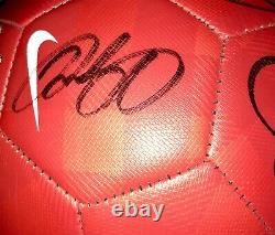 MUFC Hologram COA 2012-2013 Manchester United Squad Signed Ball x16 Inc. Rooney