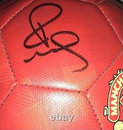 MUFC Hologram COA 2012-2013 Manchester United Squad Signed Ball x16 Inc. Rooney