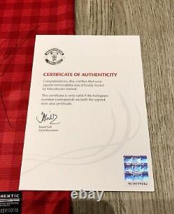 MUFC Hologram MU1A19926J COA, Manchester United 2012-2013 Squad Signed Shirt