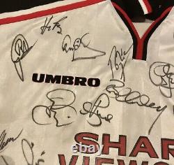 MUFC Issued Manchester United 1999 Treble Winners Squad Signed Shirt