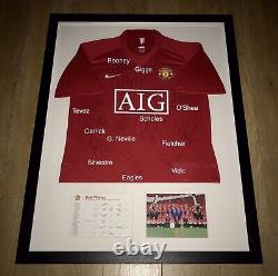 MUFC Issued Manchester United 2008 Champions League Winners Squad Signed Shirt