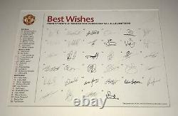 MUFC Issued Manchester United 2008 Champions League Winners Squad Signed Shirt