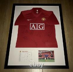 MUFC Issued Manchester United 2008 Champions League Winners Squad Signed Shirt