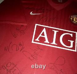 MUFC Issued Manchester United 2008 Champions League Winners Squad Signed Shirt