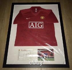 MUFC Issued Manchester United 2008 Champions League Winners Squad Signed Shirt