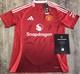 MUFC Numbered MU040916 COA Manchester United 2024/2025 Squad Signed Shirt